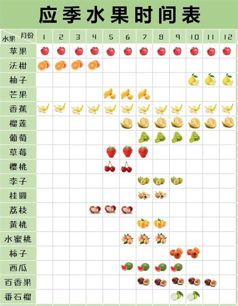 有哪些水果|一年四季的应季水果清单